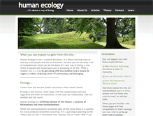 Tablet Screenshot of humanecology.com.au